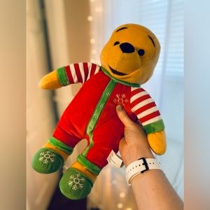 Rare Winnie the Pooh Christmas pajamas plush
